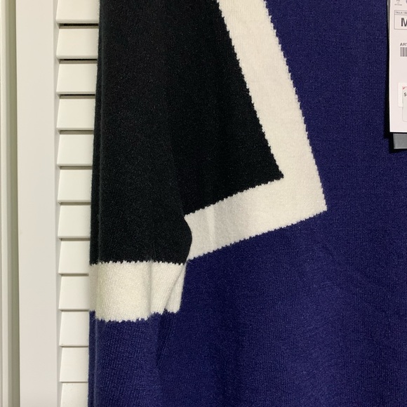 Zara Man black/blue NWT crew neck - Picture 4 of 7